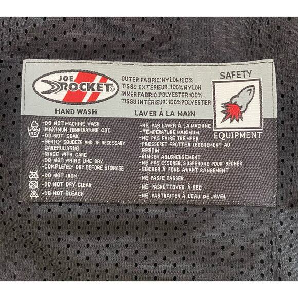 Joe Rocket Girl Women's L Black Padded Nylon Motocycle Bike Riding Jacket - Picture 11 of 14